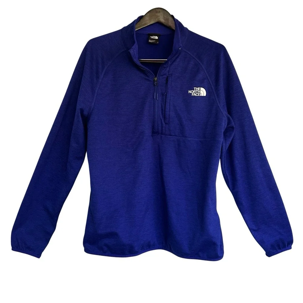 The North Face Men Blue 1/4 Zip Performance Pullover Jacket NF0A5G9W L